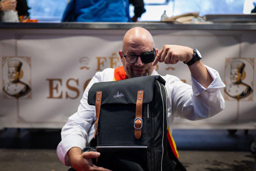 Sac ChefBag utilisé en conditions réelles lors d’un concours de cuisine professionnelle
