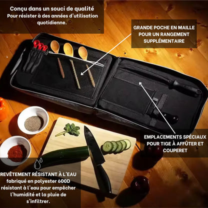 ChefBag en cuisine – sac à dos pour chef avec accessoires et matériel