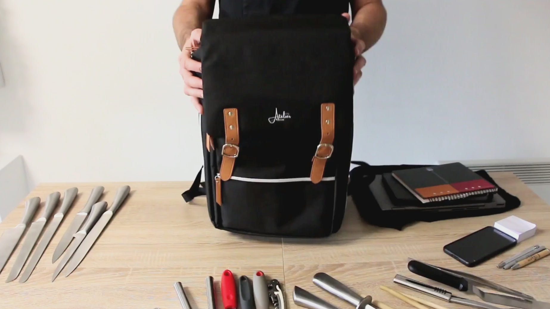 Présentation du ChefBag – Sac à dos pour cuisiniers pros en situation réelle